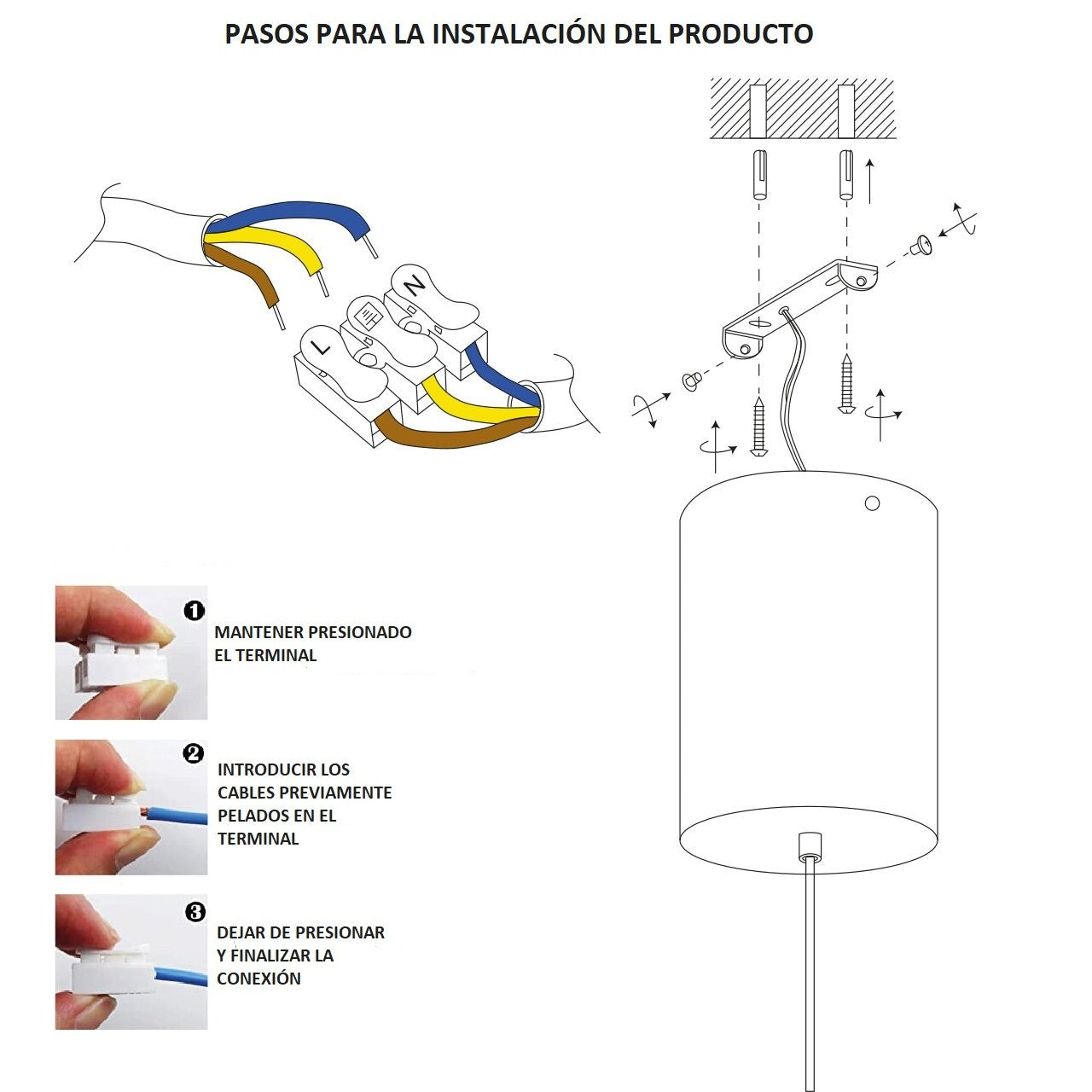 Lámpara colgante lineal "NICK" - 22W