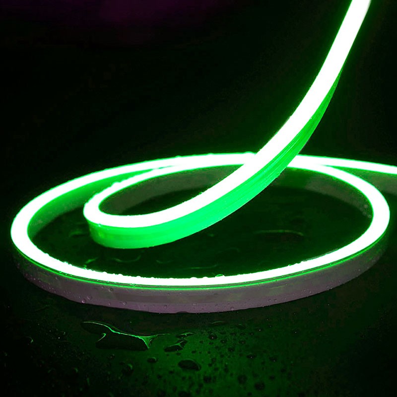 Neón LED flexible RGB 24V DC - 10X18mm - 10 metros - Kit completo - 11W/m - IP67 - Curvatura lateral