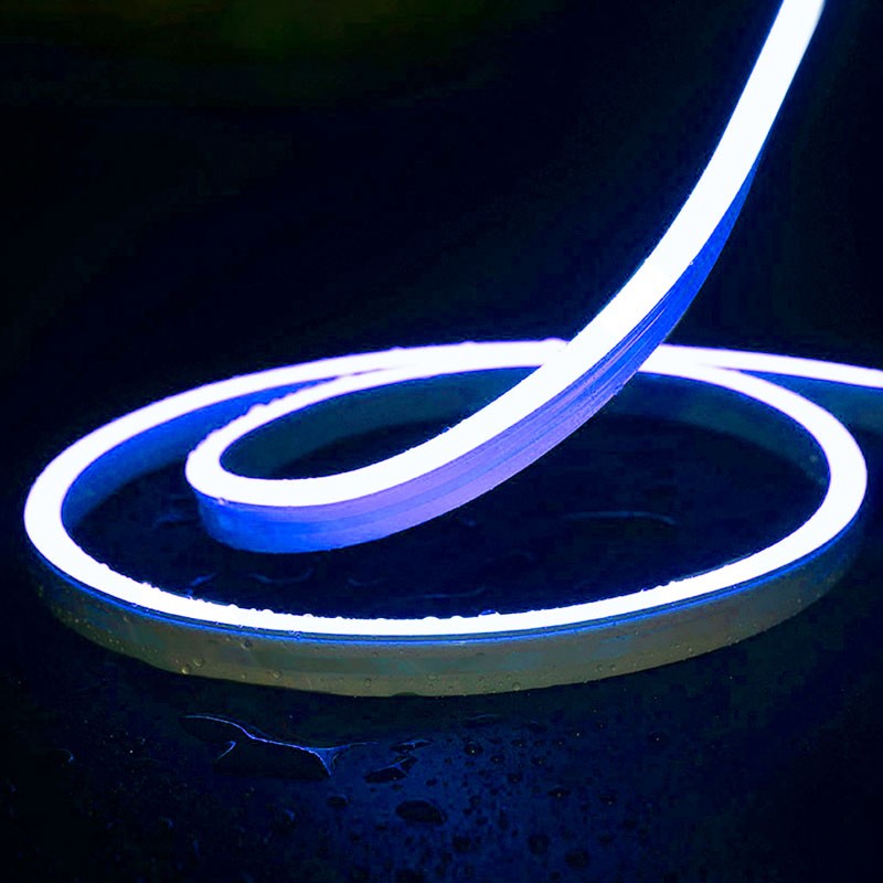 Neón LED flexible RGB 24V DC - 10X18mm - 10 metros - Kit completo - 11W/m - IP67 - Curvatura lateral
