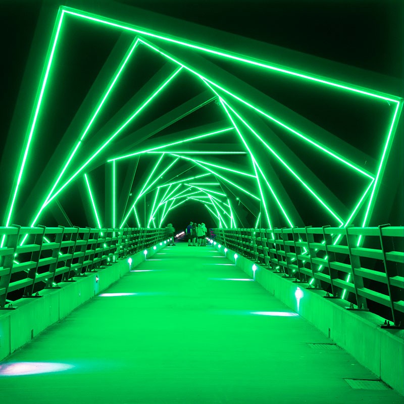 Neón LED flexible RGB 24V DC - 10X18mm - 10 metros - Kit completo - 11W/m - IP67 - Curvatura lateral