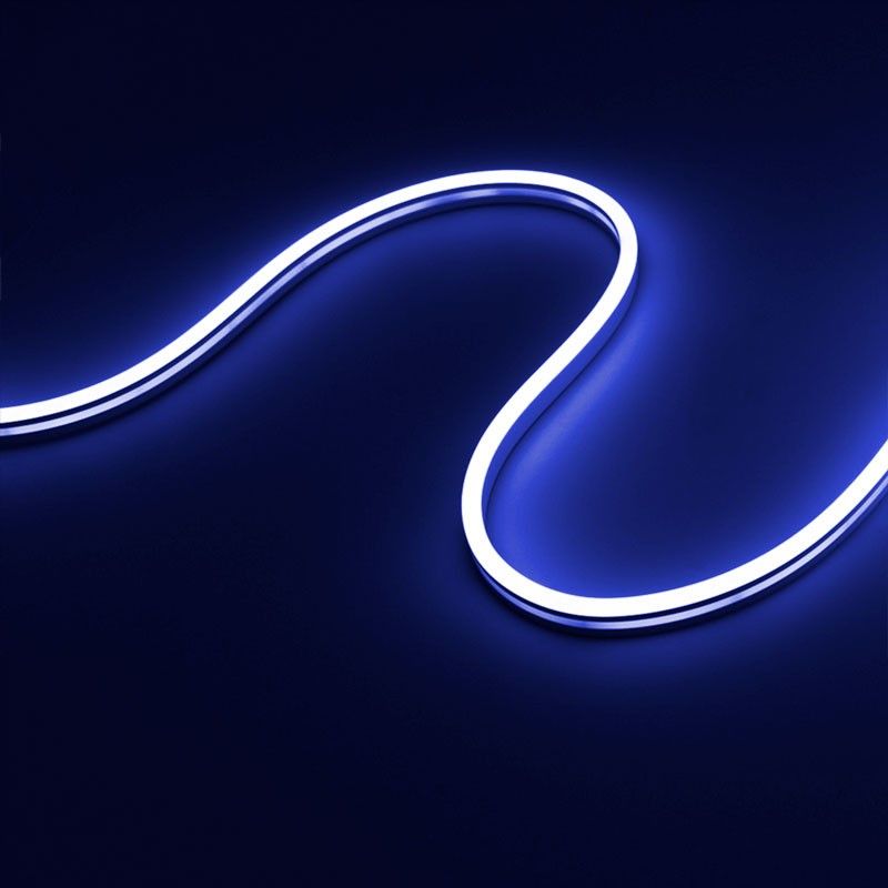 Neón LED flexible RGB 24V DC - 13X6mm - 5 metros - Kit completo - 11W/m - IP67 - Curvatura lateral