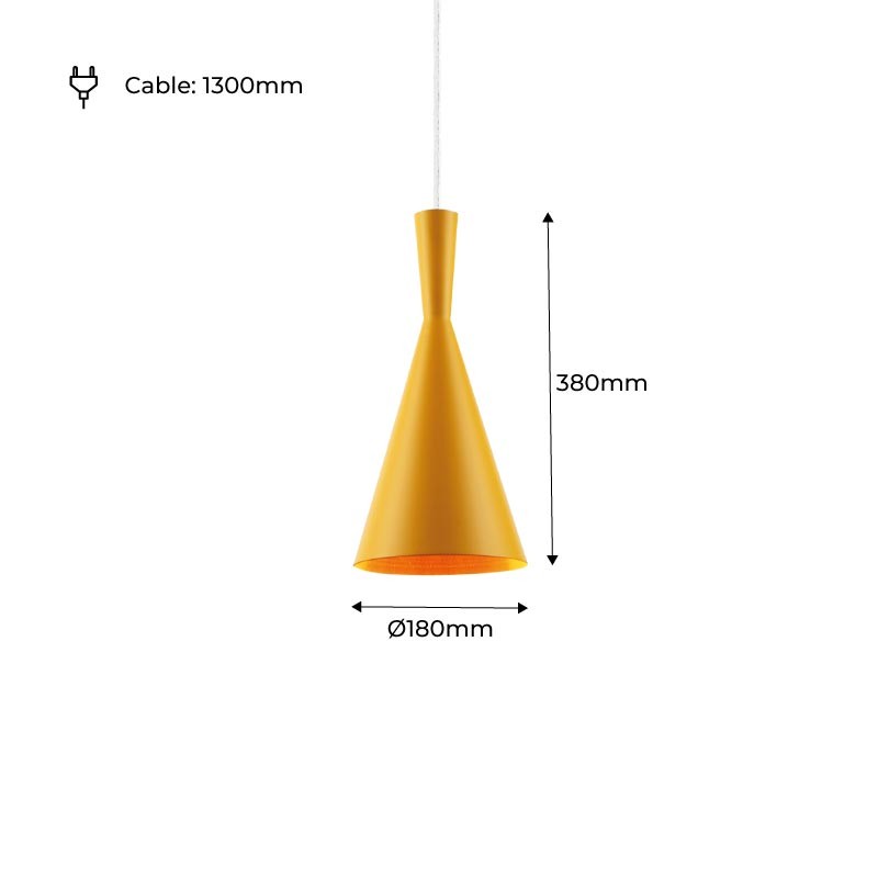 Lámpara colgante metal "Solvang"