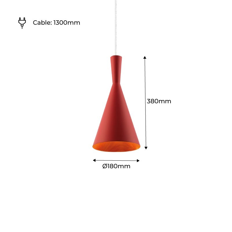 Lámpara colgante metal "Solvang"