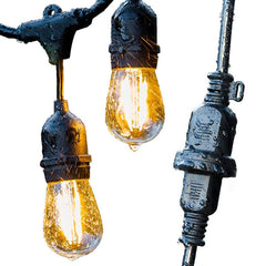 Guirnalda exterior conectable en serie - IP65 - 6,5 metros - 10 x E27