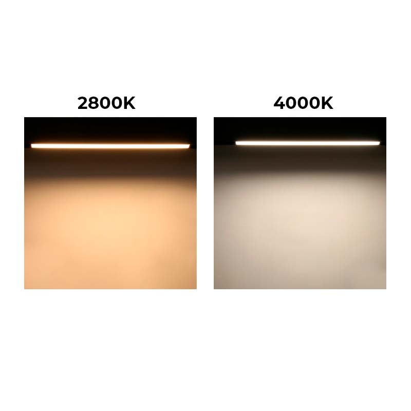 Luminaria lineal LED opal para carril magnético 48V - 20W