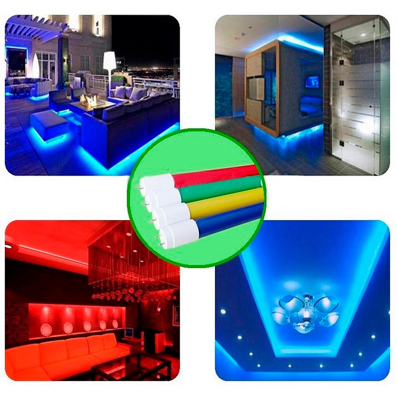 Tubo LED T8 60cm de colores - 9W