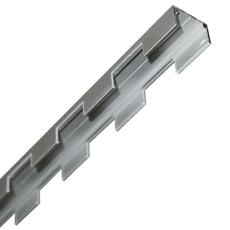 Perfil flexible de aluminio 16x10 mm para fundas de silicona - 2 metros