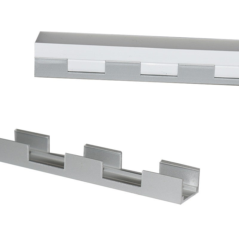 Perfil flexible de aluminio 16x10 mm para fundas de silicona - 2 metros