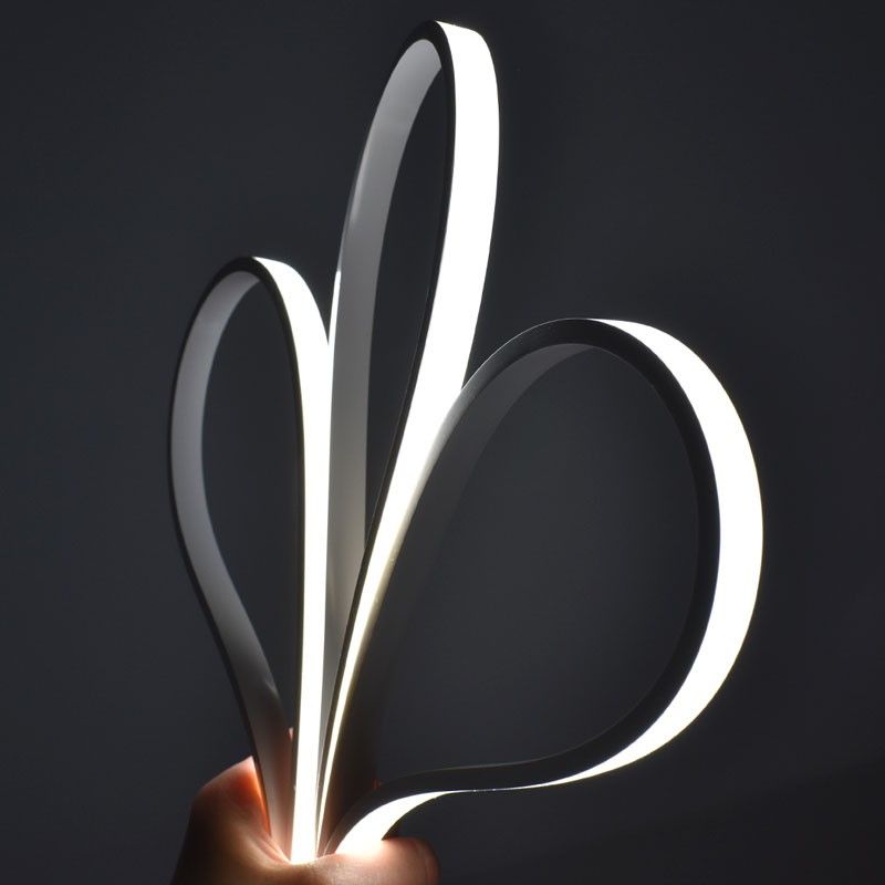 Neón LED flexible 24V DC - 5x11mm - 5 metros - Kit completo - 11W/m - 320ch/m - IP67 - Curvatura vertical