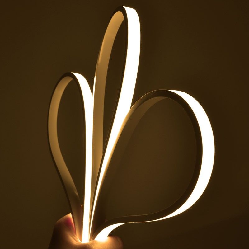 Neón LED flexible 24V DC - 5x11mm - 5 metros - Kit completo - 11W/m - 320ch/m - IP67 - Curvatura vertical