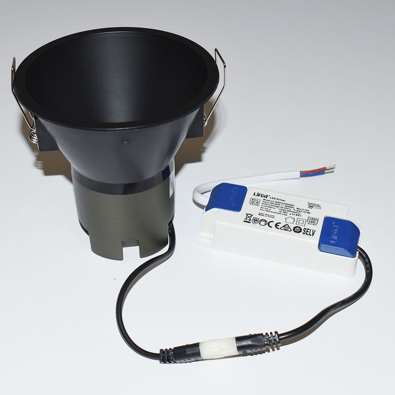 Foco LED empotrable 11W "KOPPA"- Óptica 15º - Corte Ø 100mm - Bajo UGR