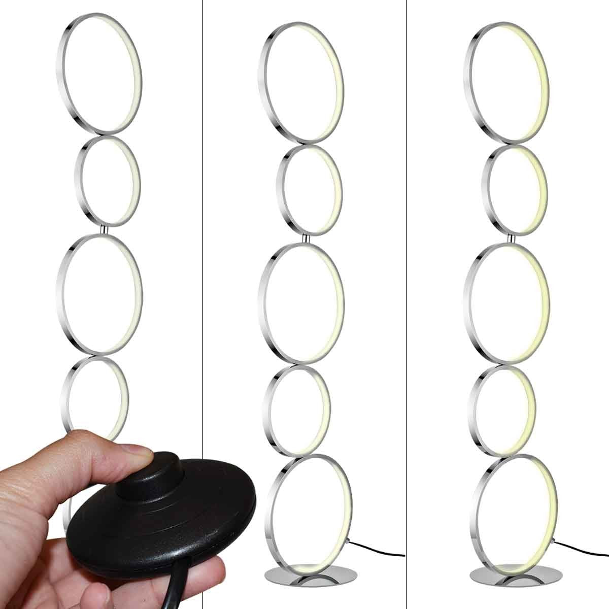 Lámpara de pie LED de aluminio "NATALIE" - 30W - Luz cálida