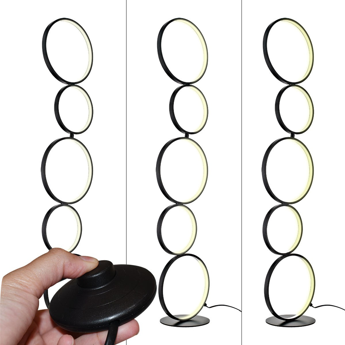 Lámpara de pie LED de aluminio "NATALIE" - 30W - Luz cálida