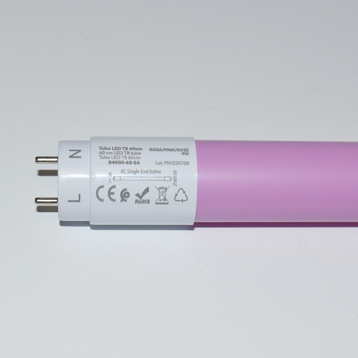 Tubo LED T8 60cm de colores - 9W