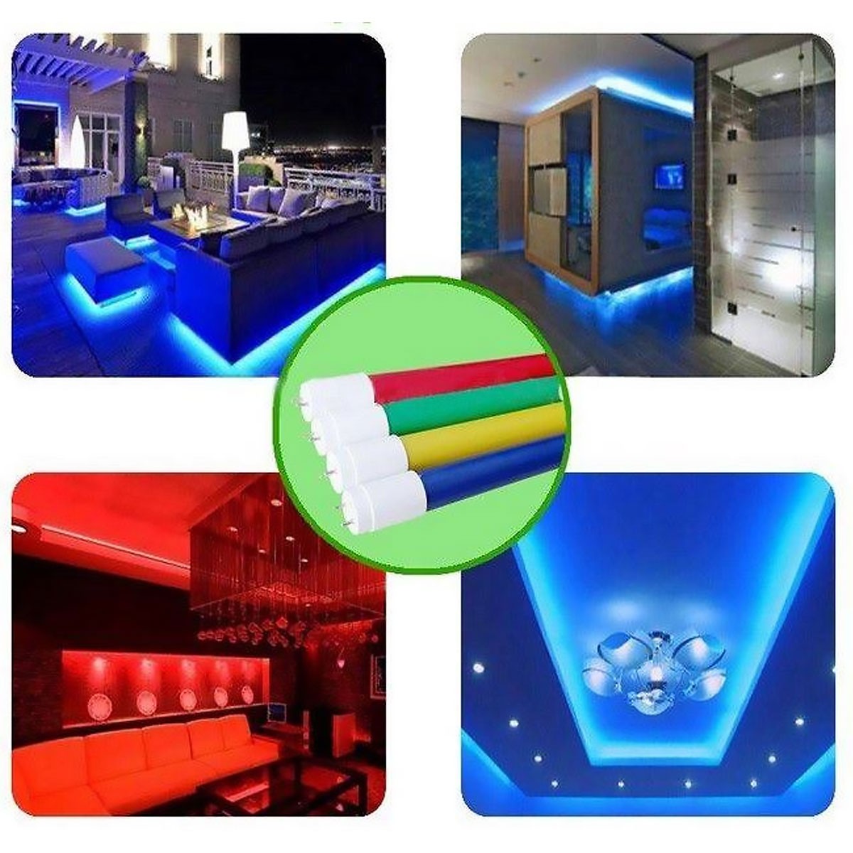 Tubo LED T8 120cm de colores -18 W
