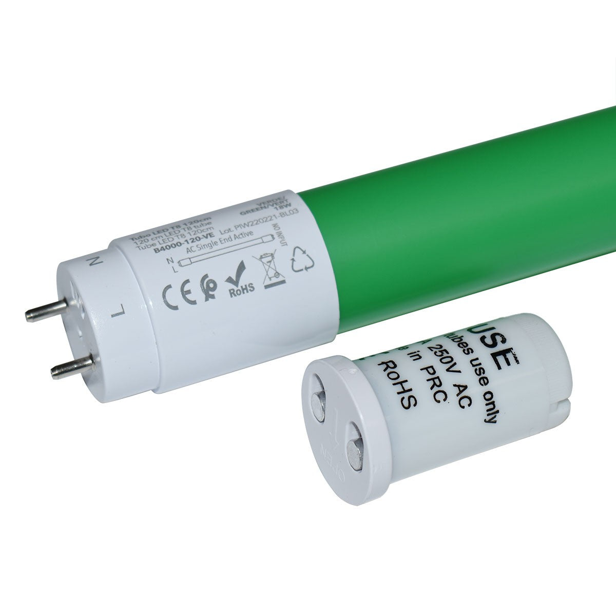 Tubo LED T8 120cm de colores -18 W