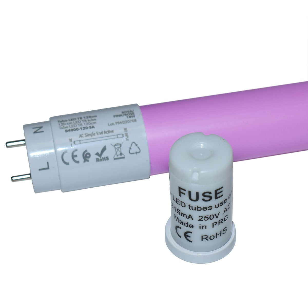 Tubo LED T8 120cm de colores -18 W
