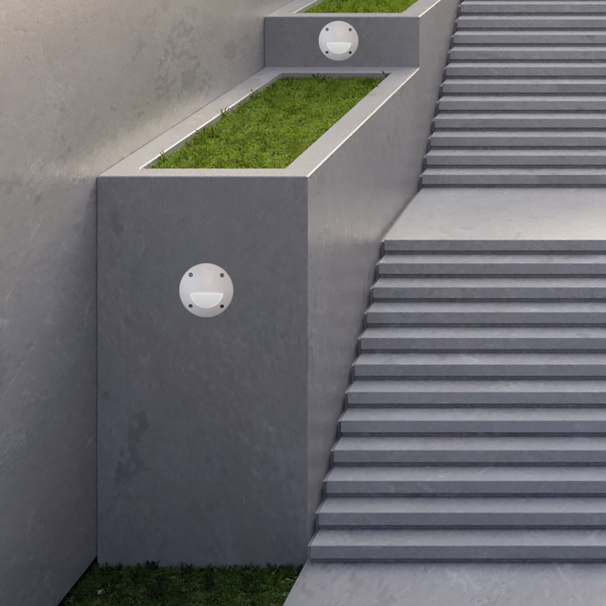 Baliza empotrable LED FUMAGALLI "LETI 100 ROUND-ST" GX53 - 3W - IP66