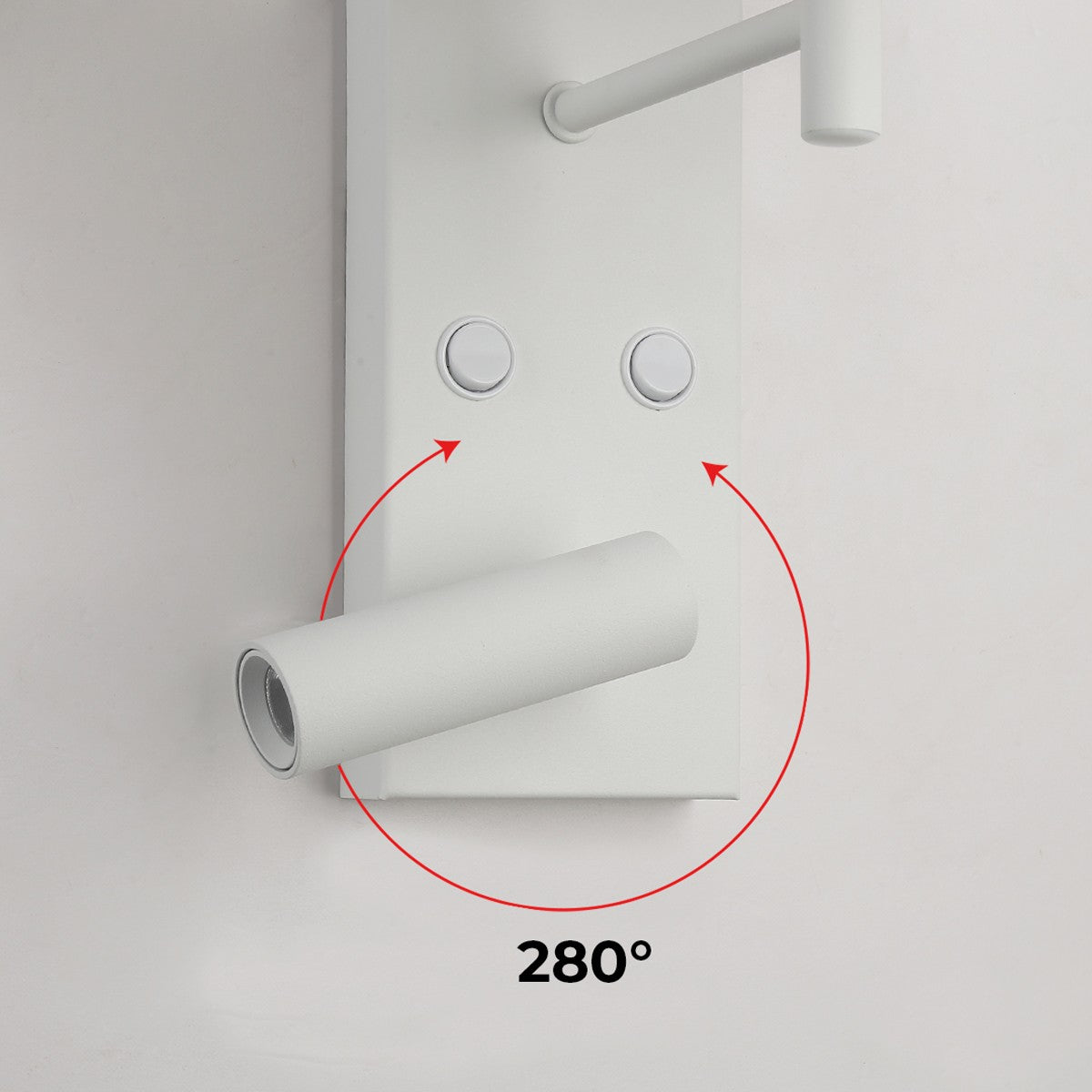 Pack x 2 - Aplique de pared para lectura con foco LED "NOAH" - 3,4W