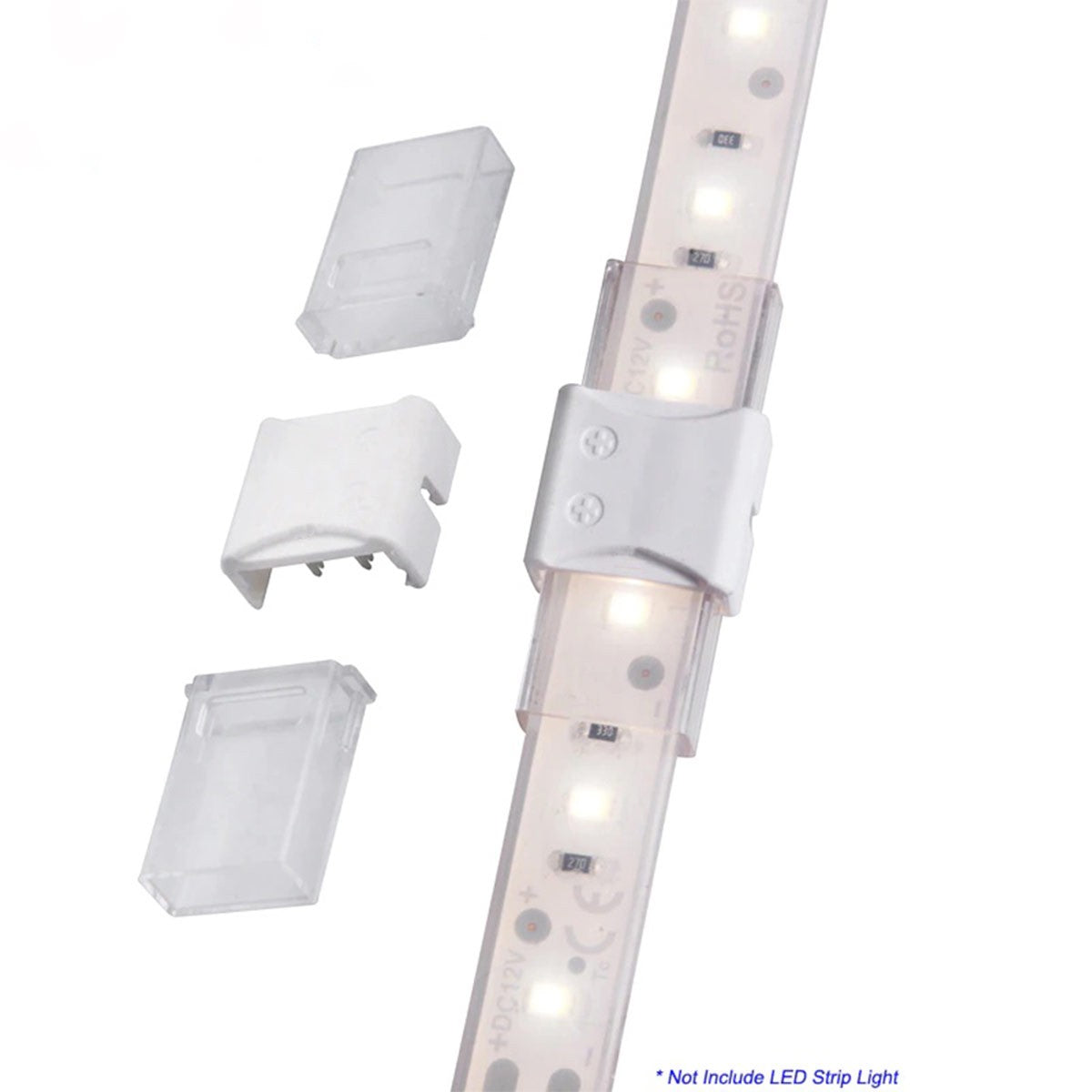 Conector estanco tira LED 10mm - tira a tira - IP68