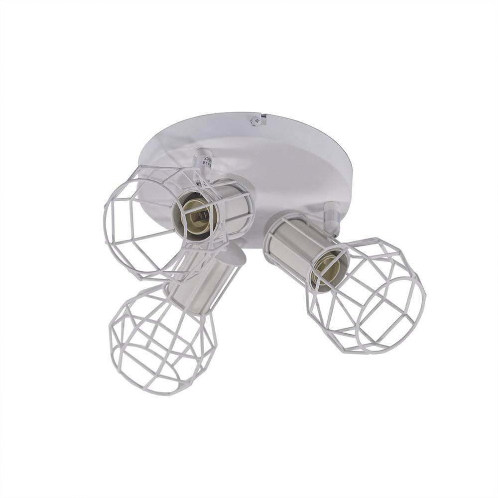 Lámpara de techo orientable jaula "AZOR-3" E14