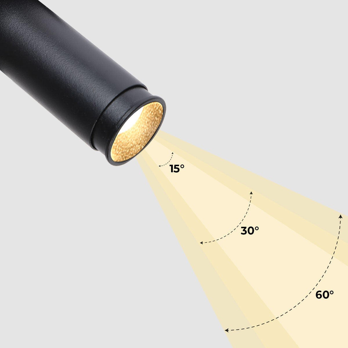 Foco LED empotrable orientable "ALAI" - Zoom - 200mm - 2800K - LED COB - chip Cree - 7W