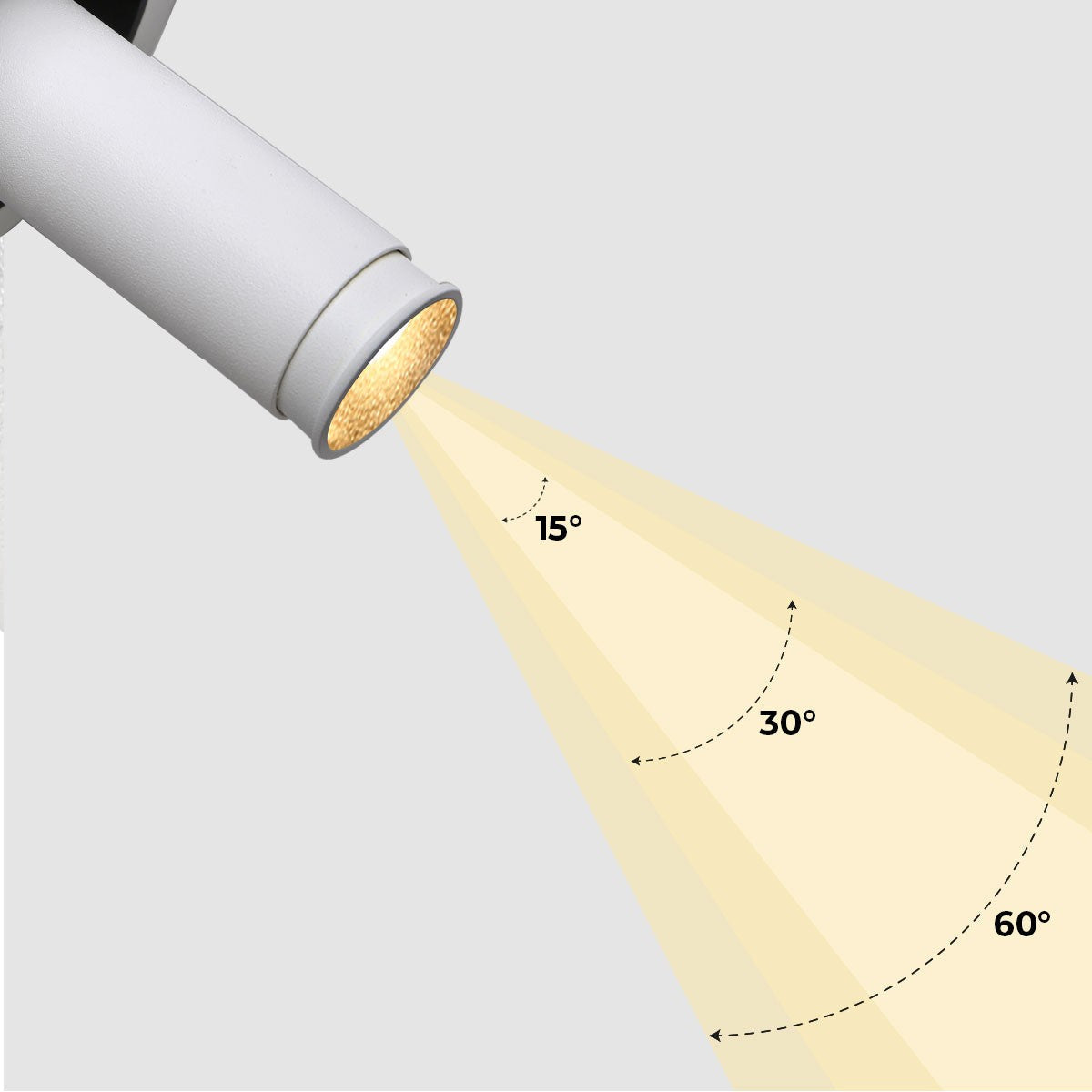 Foco LED empotrable orientable "ALAI" - Zoom - 100mm - 2800K - LED COB - chip Cree - 7W