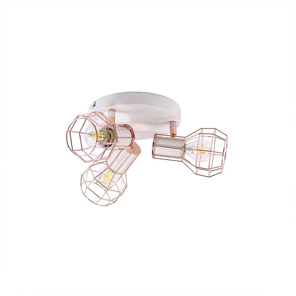 Lámpara de techo orientable jaula "AZOR-3" E14