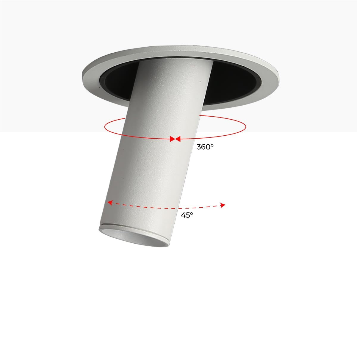 Foco LED empotrable orientable "ALAI" - Zoom - 100mm - 2800K - LED COB - chip Cree - 7W