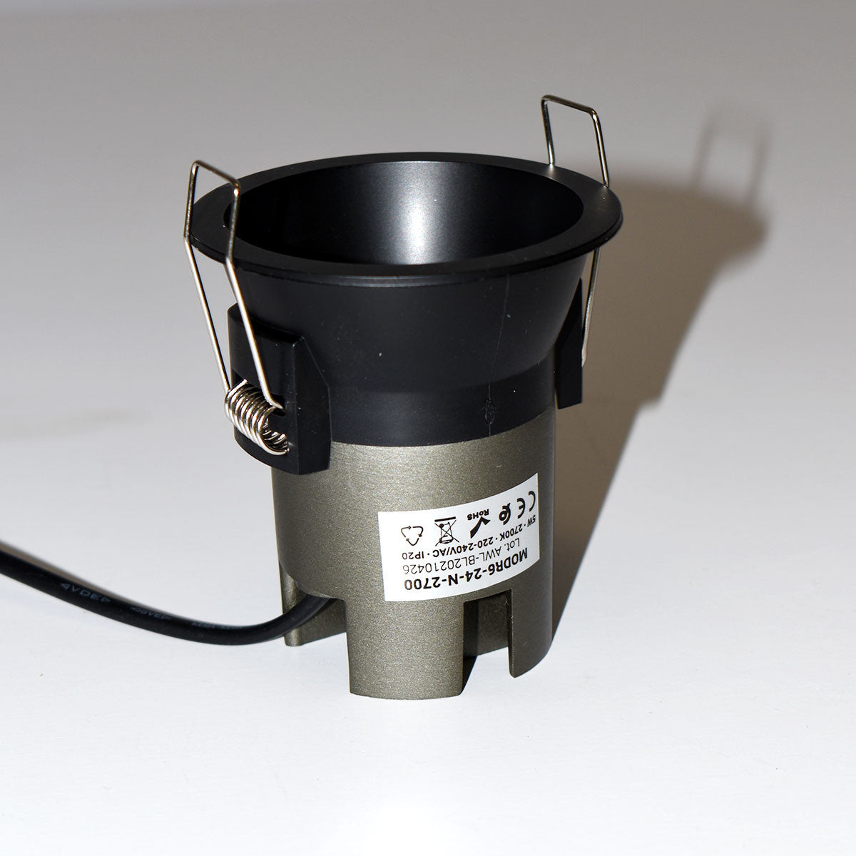 Foco LED empotrable 6W "KOPPA"- Óptica 24º - Corte Ø 65mm - Bajo UGR