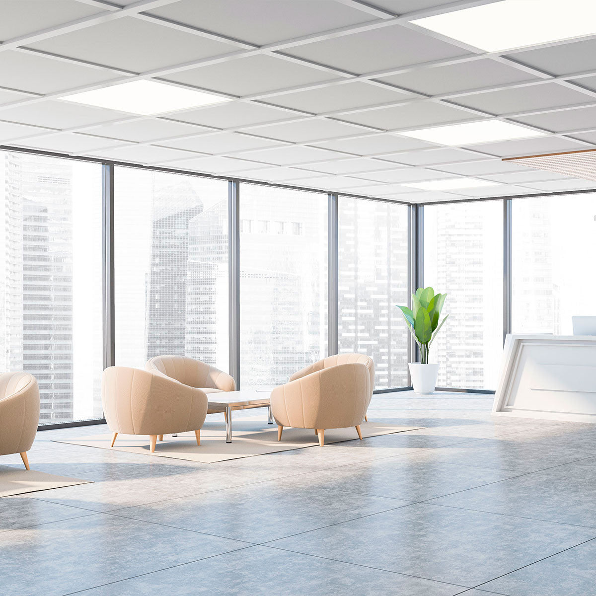 Panel LED empotrable 60X60cm - TRIAC regulable - 44W - UGR19 - IP40
