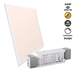 Panel LED empotrable 60X60cm - PUSH regulable - 44W - UGR19 - IP40