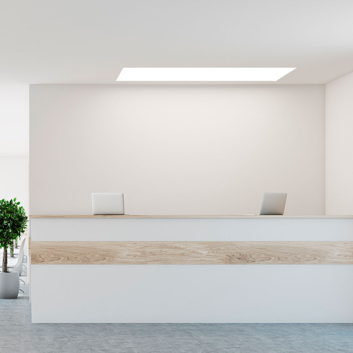 Panel LED empotrable 120X30cm - TRIAC regulable - 44W - UGR19 - IP40