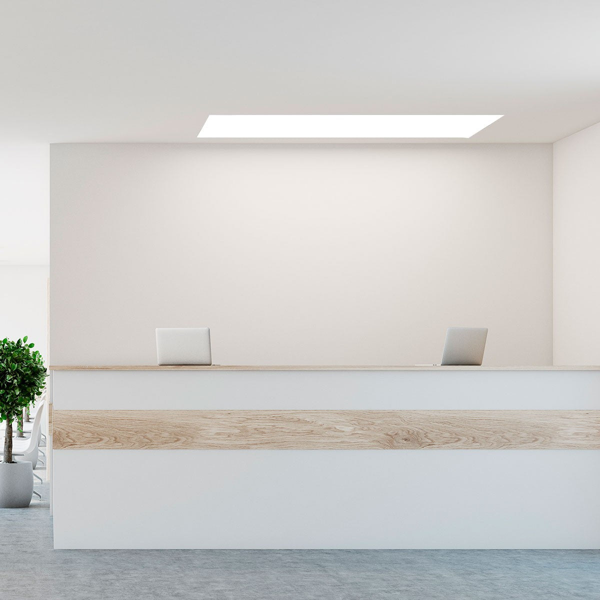 Panel LED slim 120X30 cm -  Driver Philips - 44W - UGR19 - IP40