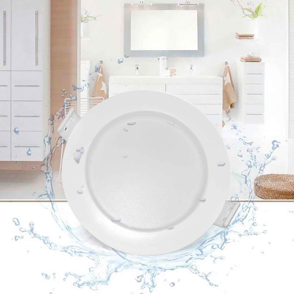 Downlight LED estanco empotrable - IP65 - 8W - Corte Ø 80-95mm