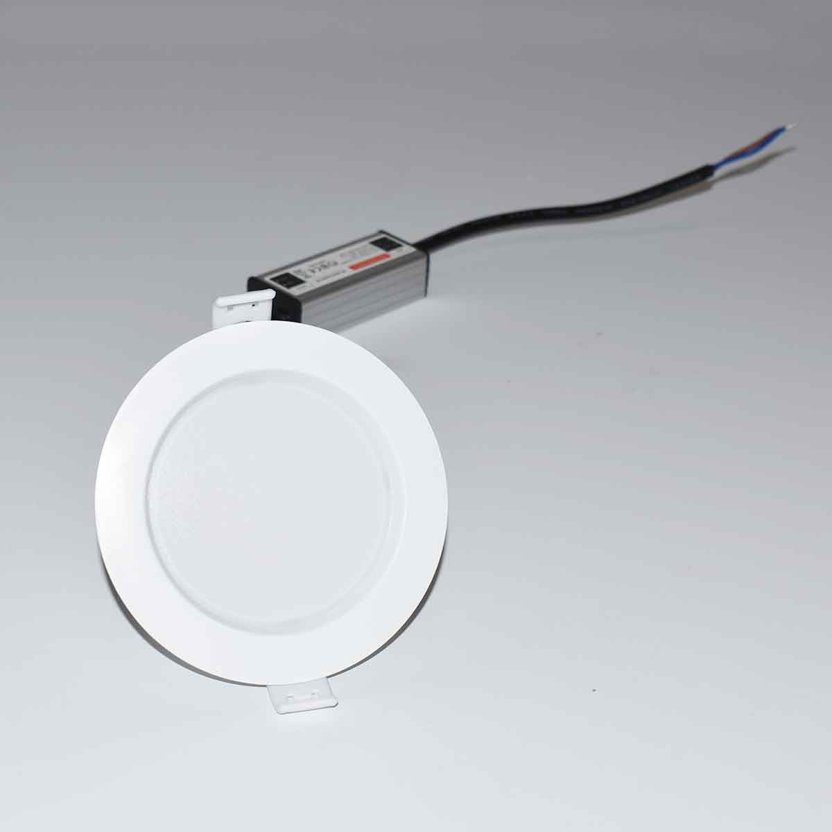 Downlight LED estanco empotrable - IP65 - 8W - Corte Ø 80-95mm