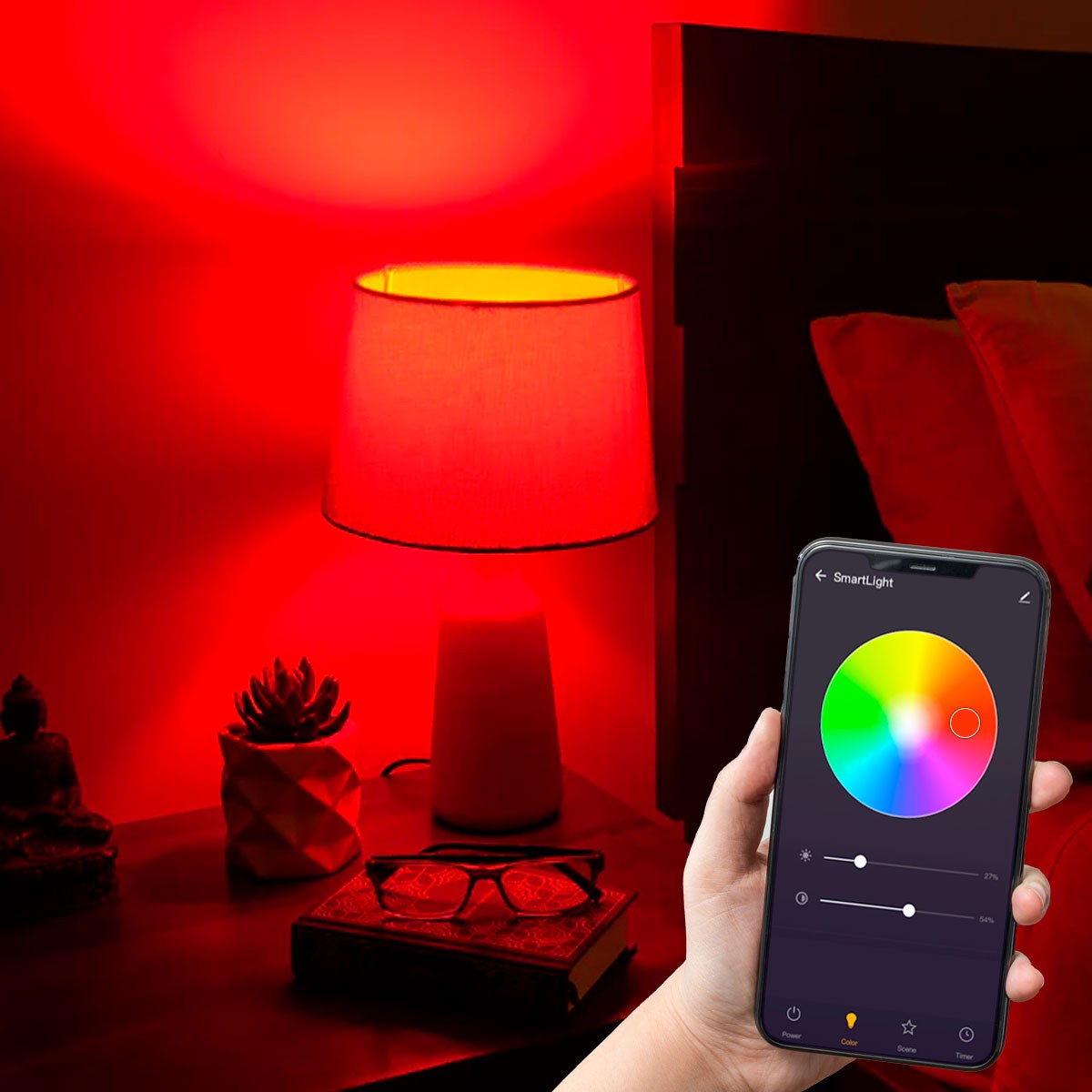 Bombilla inteligente Smart WIFI RGBWW E27 9W