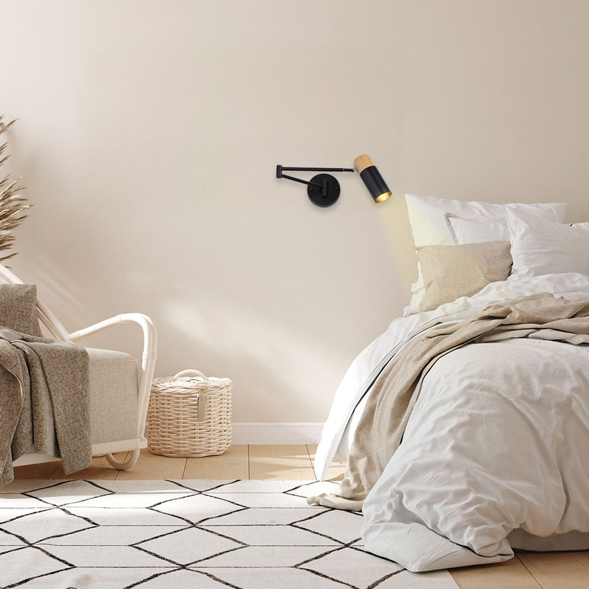 Aplique de pared nórdico extensible "LOGAN" - E27 G45