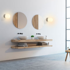 Aplique de pared bola cristal "AVA" - E27 - IP44