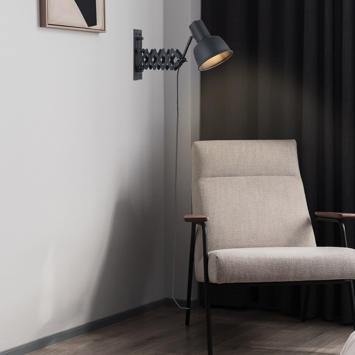 Aplique de pared interior vintage con fuelle  "ROMA" - E27