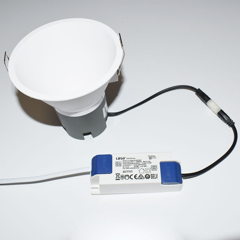 Foco LED empotrable 11W "KOPPA"- Óptica 24º - Corte Ø 100mm - Bajo UGR