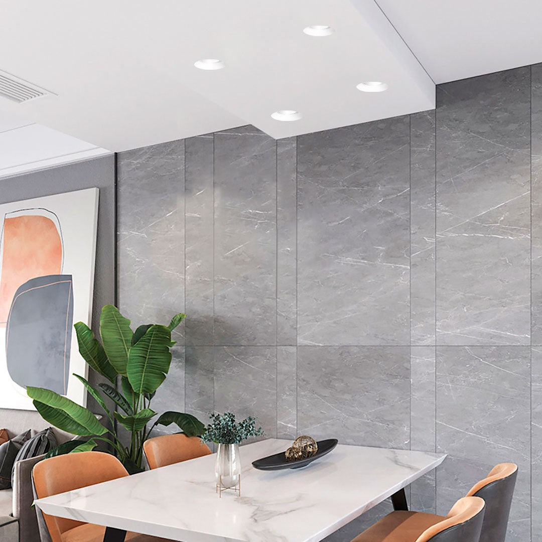 Downlight cuadrado de escayola - Trimless - 1 x GU10