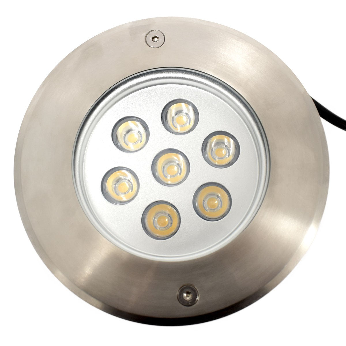 Baliza LED empotrable en suelo 7W -Blanco cálido - Ø15cm- IP67 - 220v