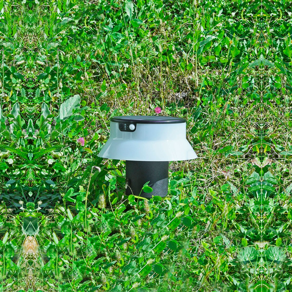 Bolardo solar LED con estaca "FELICE 200 SPIKE" 18cm con sensor PIR - 3 modos de funcionamiento - CCT