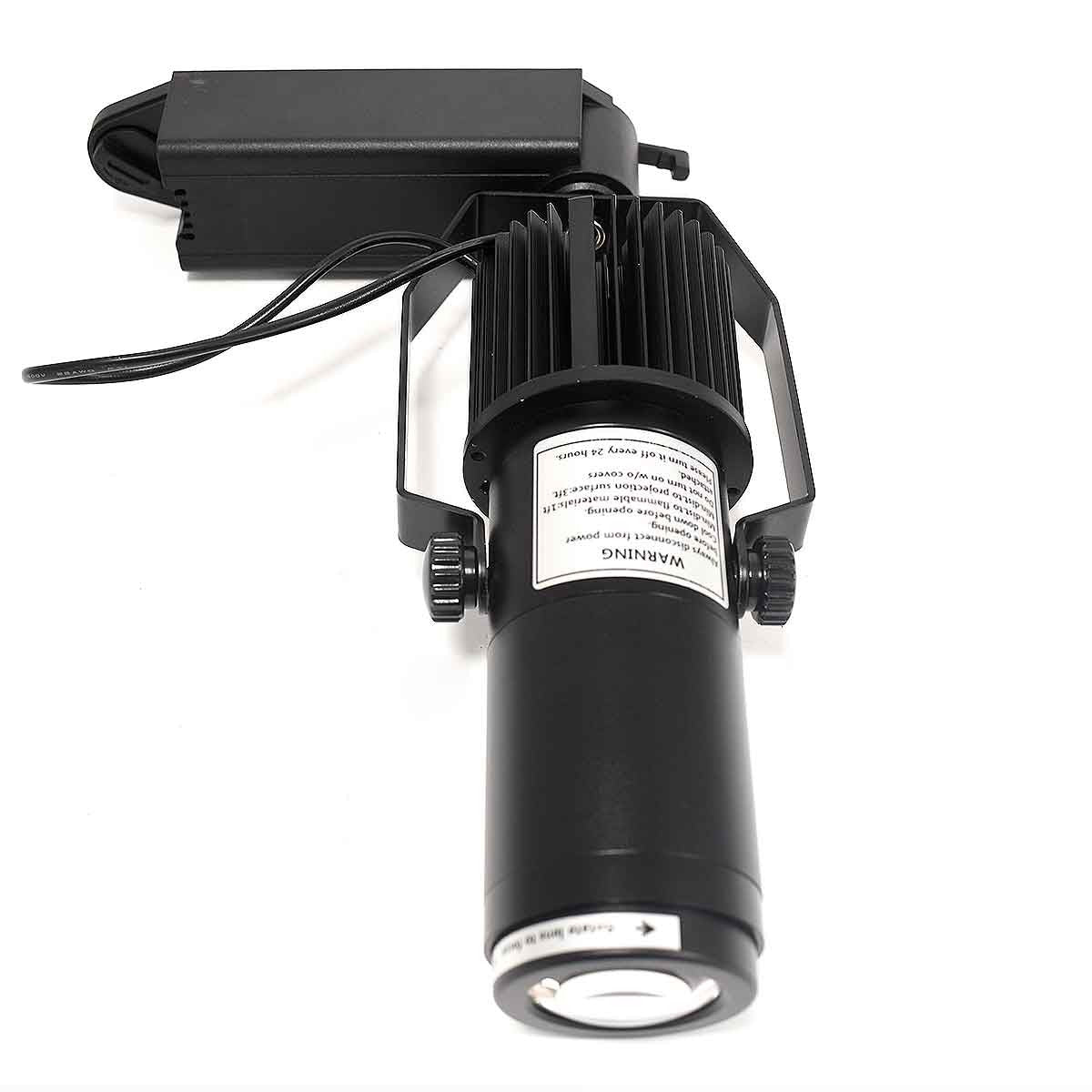 Proyector de logos LED GOBO para carril monofásico interior - 15W - Óptica 20° - IP20