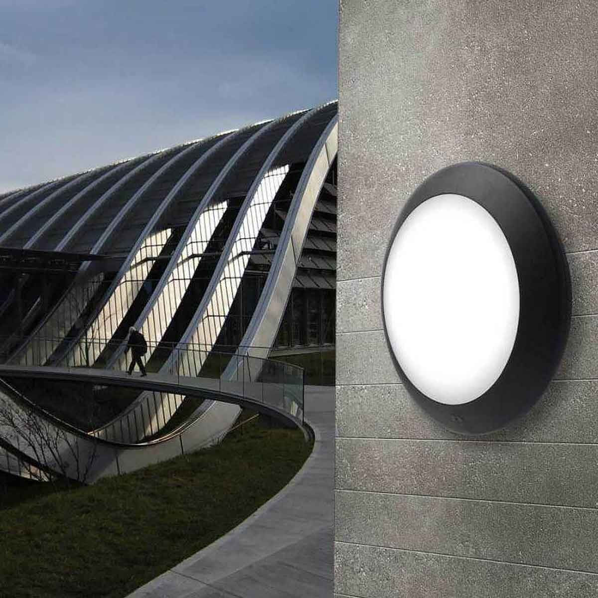 Aplique de pared o techo con sensor FUMAGALLI BERTA E27