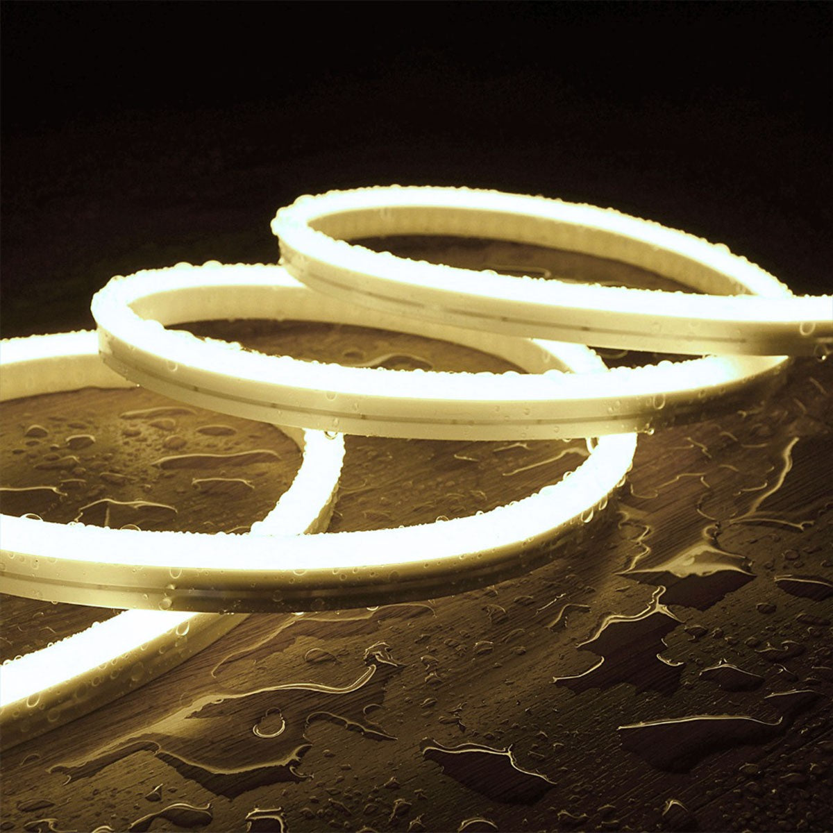 Neón LED flexible 24V DC - 4x10mm - 5 metros - Kit completo - IP67 - 11W/m - Curvatura lateral