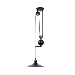 Lámpara colgante industrial polea "CLOCK WORK"