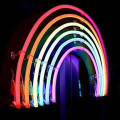 Neón LED flexible circular RGB - 24 V -  Instalación sobre superficie - Ø20mm - 5 metros - 22W/m - Kit completo - IP67