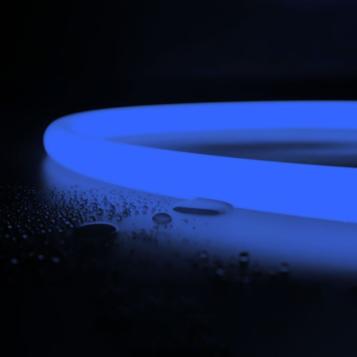 Neón LED flexible circular RGB - 24 V -  Instalación sobre superficie - Ø20mm - 5 metros - 22W/m - Kit completo - IP67